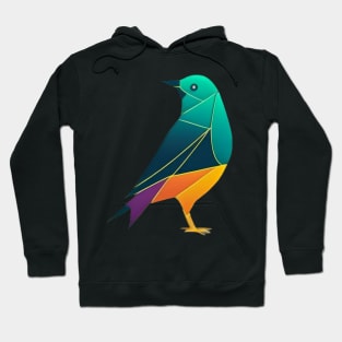 Paradise Bird - Geometric bird design for the environment Hoodie